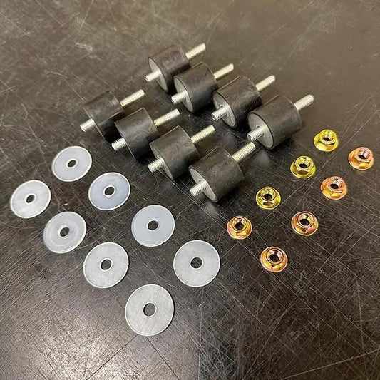 【Semi-Hard】 Snowscoot Simple Non-Through Bush Set – Standard Size (+1 Spare Included)