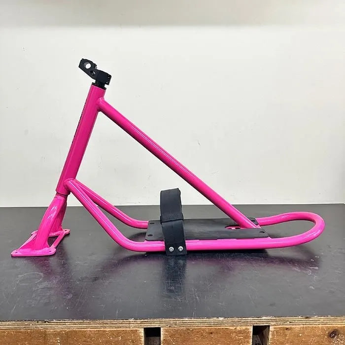 “SnowbikeTech BASIC Snowscoot Frame Kit – Low Center of Gravity / Like-New / Pink”
