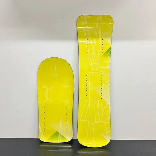 USED SNOWSCOOT WIDE BOARD SET – TORINITY DC Yellow Camber