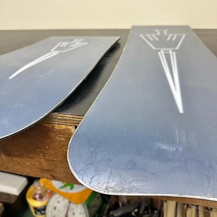 USED SNOWSCOOT WIDE BOARD SET – TORINITY DC Yellow Camber