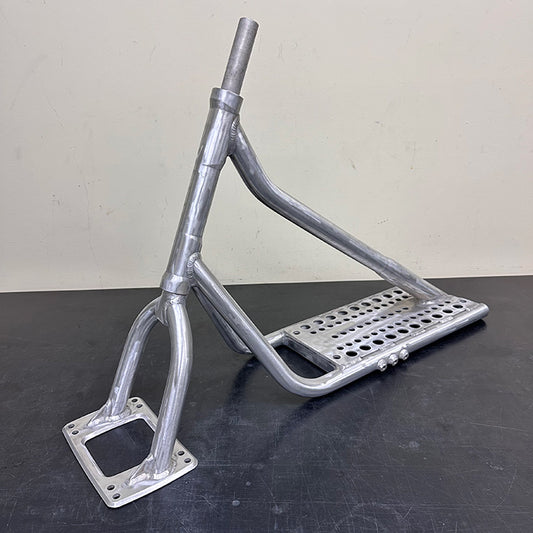 【A-20 Tail-Cut Custom】 JYKK JAPAN SNOWSCOOT Style-A — Normal Size / Raw Polish Finish