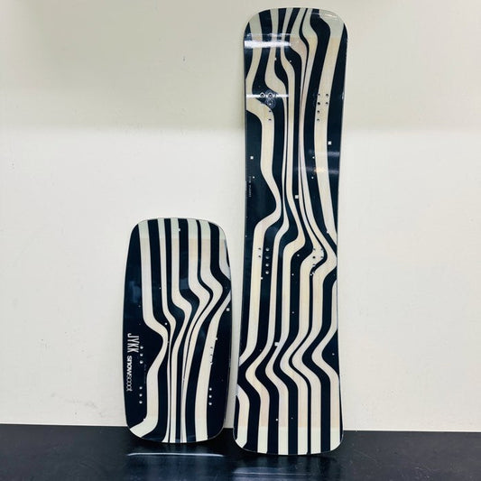 Used JYKK C-1 Medium Snowscoot Board Set — Serviced and Ready to Ride
