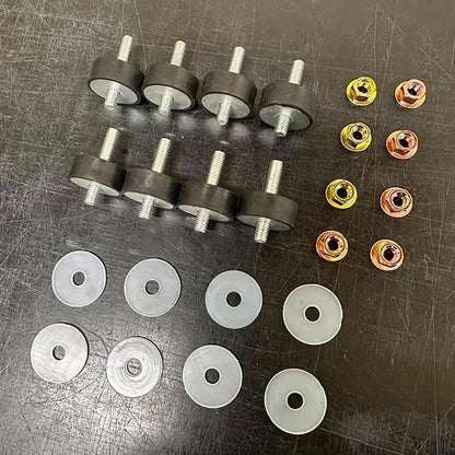 【Low 10mm Height / Semi-Hard】 Snowscoot Simple Non-Through Bush Set (+1 Spare Included)