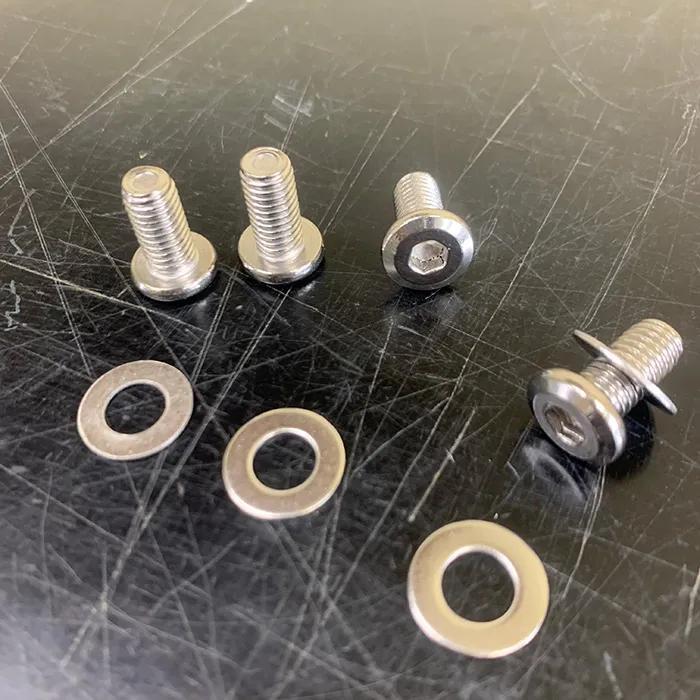 Snowscoot Low-Head Footstrap Stainless Bolts