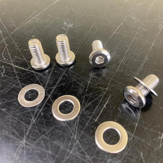 Snowscoot Low-Head Footstrap Stainless Bolts