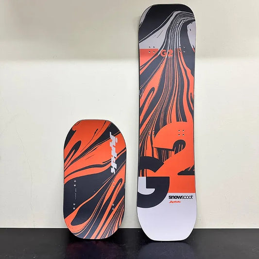 [Now in Stock – Latest Wide Board] SNOWSCOOT Type-G2 ISO Sole Edition [Exceptional Stability | Pro Wax Finish]
