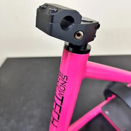 “SnowbikeTech BASIC Snowscoot Frame Kit – Low Center of Gravity / Like-New / Pink”
