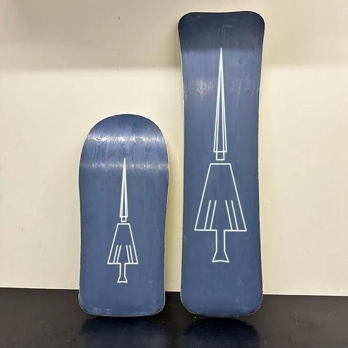 USED SNOWSCOOT WIDE BOARD SET – TORINITY DC Yellow Camber