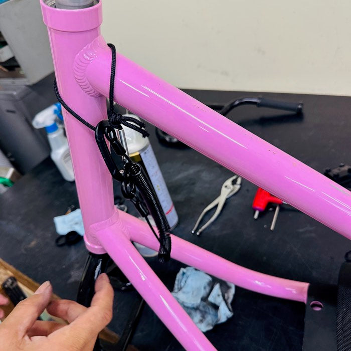 Used Jykk SnowScoot ONE-D Sakura Pink Custom with G1 Soft Boards