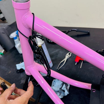 Used Jykk SnowScoot ONE-D Sakura Pink Custom with G1 Soft Boards