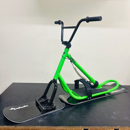 USED JYKK SNOWSCOOT ONE-D – Neon Green | Fully Serviced & Waxed + Carrying Case Included