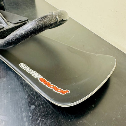 Serviced Used JYKK Japan STYLE-F Snowscoot – Custom Glitter Black / New Boards