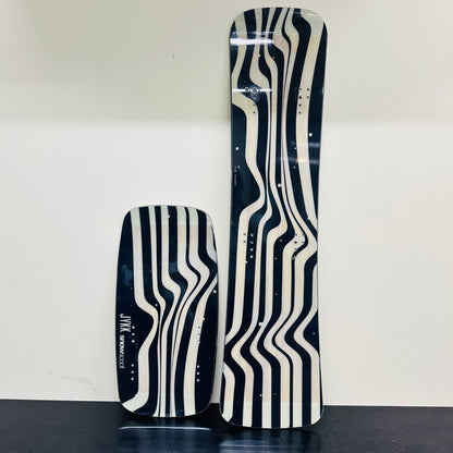 Used SNOWSCOOT C-1 Medium All-Round Board Set – WOODEN Graphic