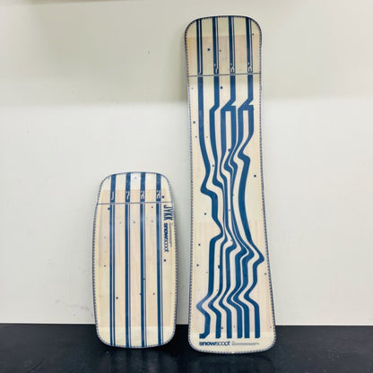 Used SNOWSCOOT C-1 Medium All-Round Board Set – WOODEN Graphic