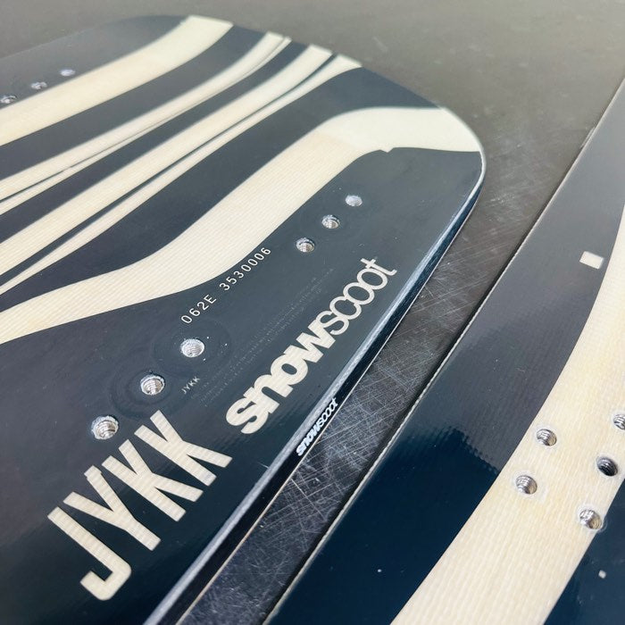 Used SNOWSCOOT C-1 Medium All-Round Board Set – WOODEN Graphic