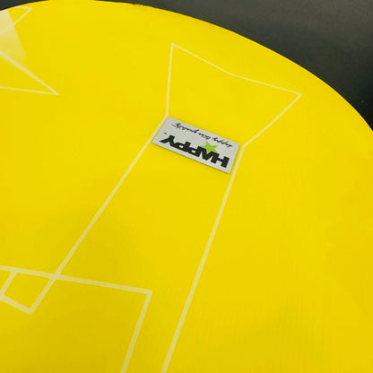 USED TORINITY-DC Wide Snowscoot Board Set – Yellow / White Logo – Base Tuned & Waxed