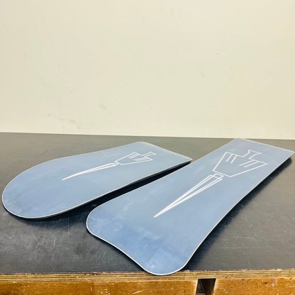 USED TORINITY-DC Wide Snowscoot Board Set – Yellow / White Logo – Base Tuned & Waxed