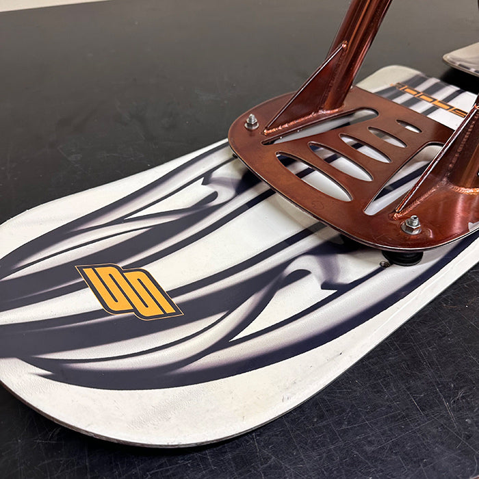 [Used / Serviced] JYKK SNOWSCOOT® “Style” — Aluminum Frame w/ Powder Guard (Candy Copper) – Custom Build
