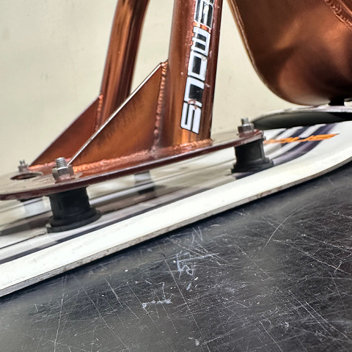 [Used / Serviced] JYKK SNOWSCOOT® “Style” — Aluminum Frame w/ Powder Guard (Candy Copper) – Custom Build