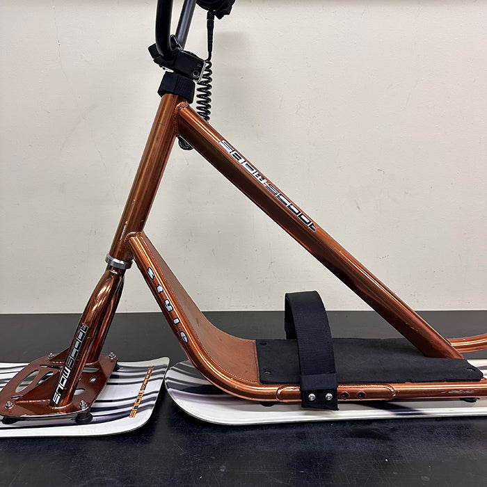 [Used / Serviced] JYKK SNOWSCOOT® “Style” — Aluminum Frame w/ Powder Guard (Candy Copper) – Custom Build