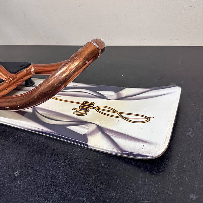 [Used / Serviced] JYKK SNOWSCOOT® “Style” — Aluminum Frame w/ Powder Guard (Candy Copper) – Custom Build