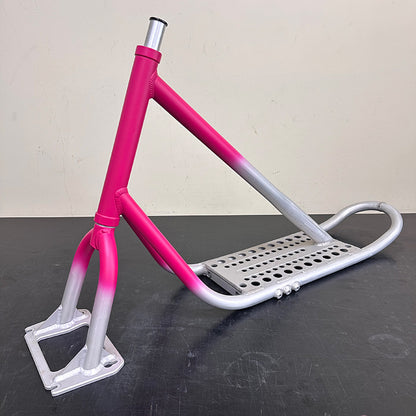 [Brand New / Unused] SNOWSCOOT 70 Park Frame Kit [Limited Pink-to-Raw Gradient] – Ultra Lightweight Freestyle Frame