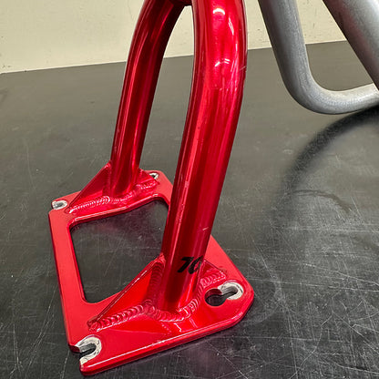 [Custom Used Set] SNOWSCOOT Frame Kit – Style-70L Raw × Candy Red Fork [Excellent Condition]