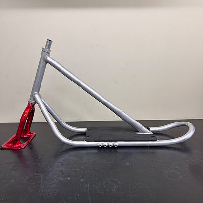 [Custom Used Set] SNOWSCOOT Frame Kit – Style-70L Raw × Candy Red Fork [Excellent Condition]