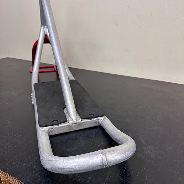 [Custom Used Set] SNOWSCOOT Frame Kit – Style-70L Raw × Candy Red Fork [Excellent Condition]