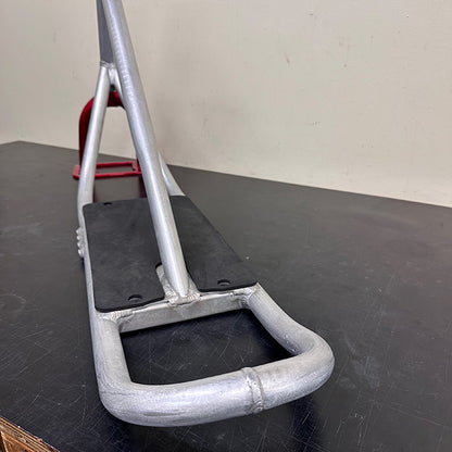 [Custom Used Set] SNOWSCOOT Frame Kit – Style-70L Raw × Candy Red Fork [Excellent Condition]