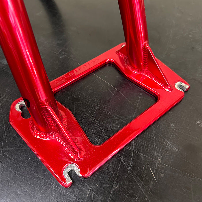 [Custom Used Set] SNOWSCOOT Frame Kit – Style-70L Raw × Candy Red Fork [Excellent Condition]