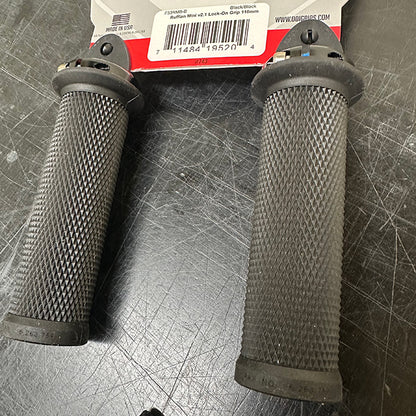 ODI Ruffian Mini V2.1 Lock-On Grips 110mm – Black / BMX & Snowscoot Compatible