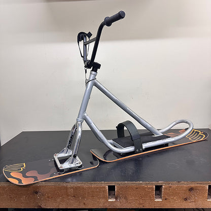 【Custom Used】SNOWSCOOT "Nanamaru 70 RAW" – Bare Aluminum Limited Model with Polished Fork + G1 Boards