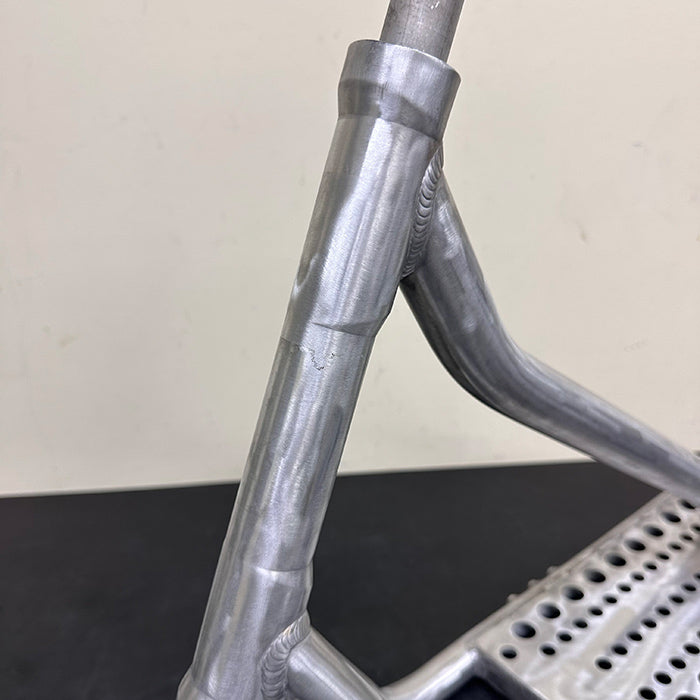 【A-20 Tail-Cut Custom】 JYKK JAPAN SNOWSCOOT Style-A — Normal Size / Raw Polish Finish