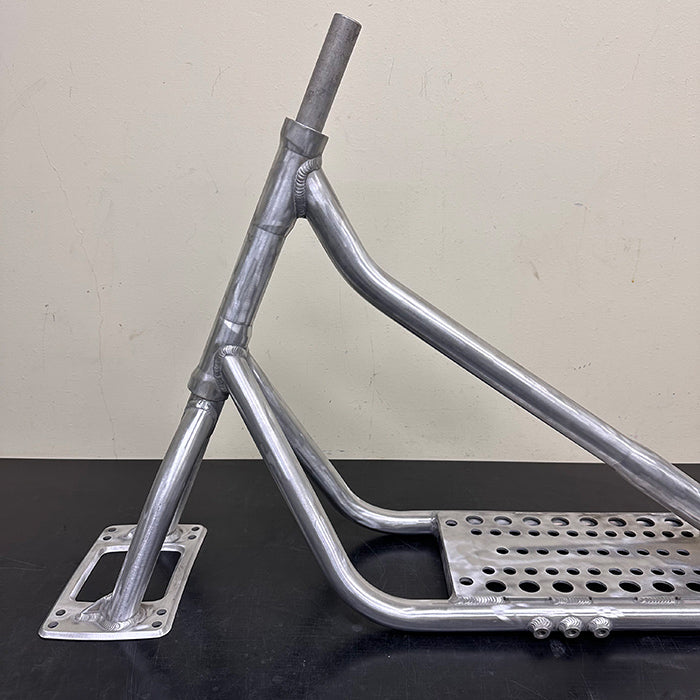 【A-20 Tail-Cut Custom】 JYKK JAPAN SNOWSCOOT Style-A — Normal Size / Raw Polish Finish