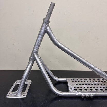 【A-20 Tail-Cut Custom】 JYKK JAPAN SNOWSCOOT Style-A — Normal Size / Raw Polish Finish