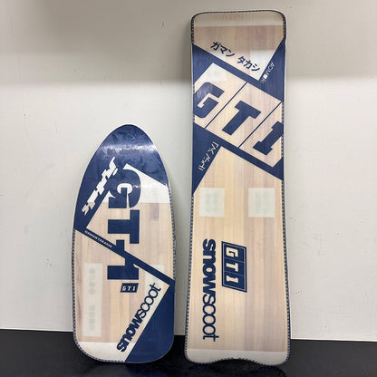 [Next-Gen Wide Board / Like-New] JYKK SNOWSCOOT GT-1 WOODEN EDITION – G-Flex [Waxing Service Included]