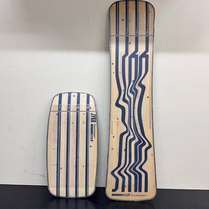 【Latest Carving Wide Board | Lightly Used & Fully Tuned】 SNOWSCOOT jykk C-1 WOODEN Graphic