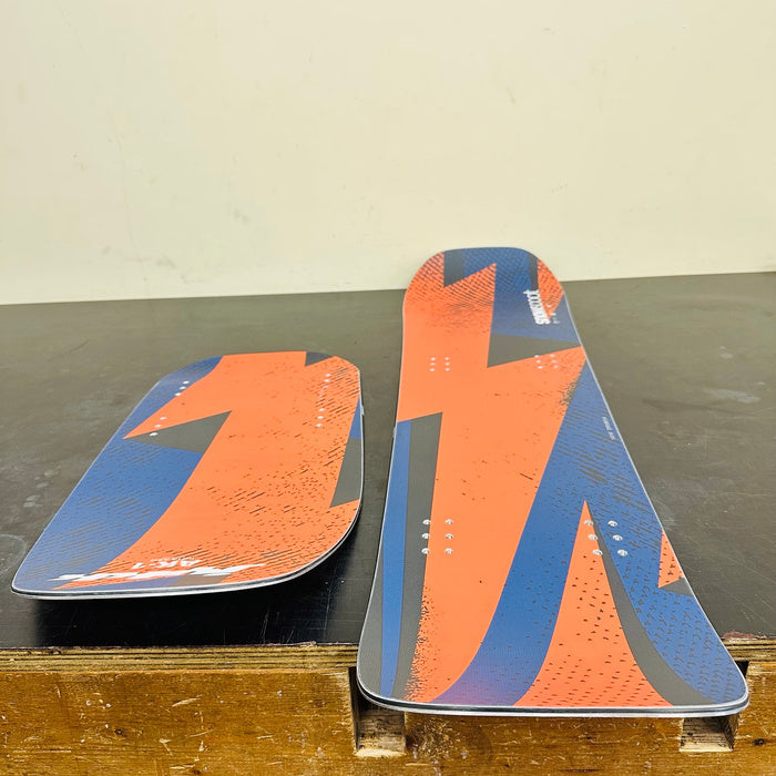 JYKK AK-1 II Medium unused shop-display set: Both boards on table, top-face angled view.