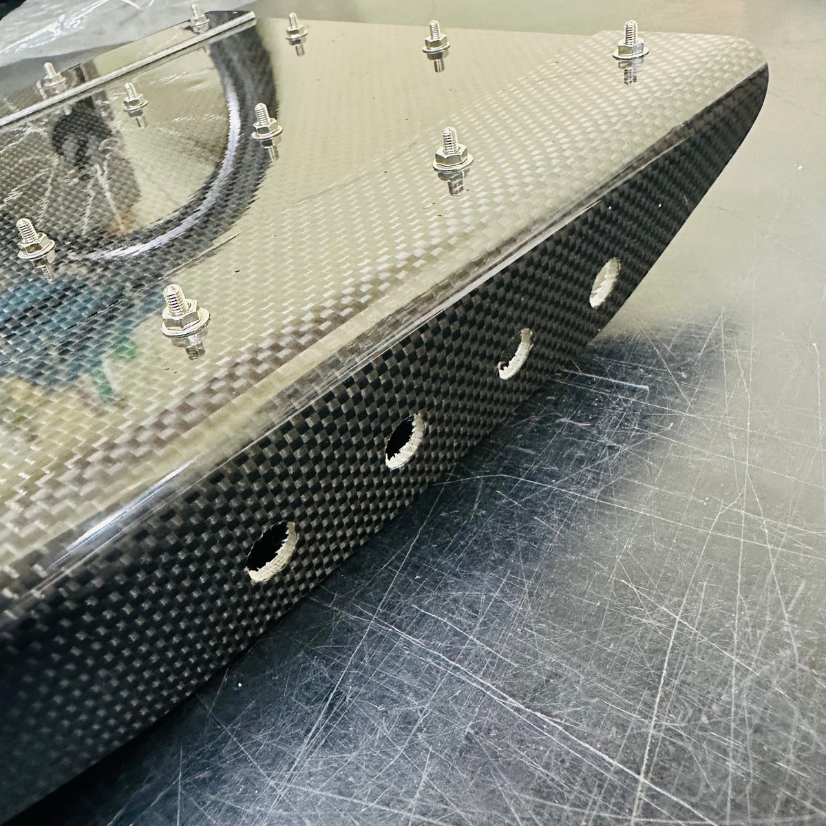 BWS Carbon 5Ply Wide Pin Deck side