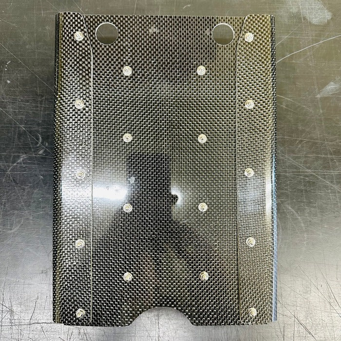 BWS 2Way Carbon Wide Slope Deck for Snowscoot Mini, top view