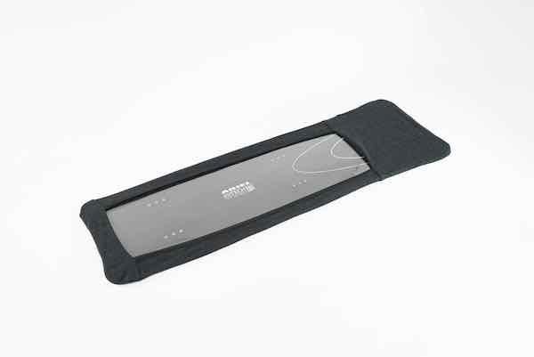 SNOWBIKE TECH sole cover and sizing reference