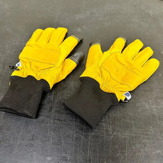 TOOLATE SPORTS Rib Work Leather Gloves – Touchscreen Compatible