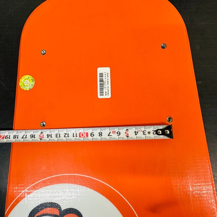Front board mounting holes with measuring tape, width reference