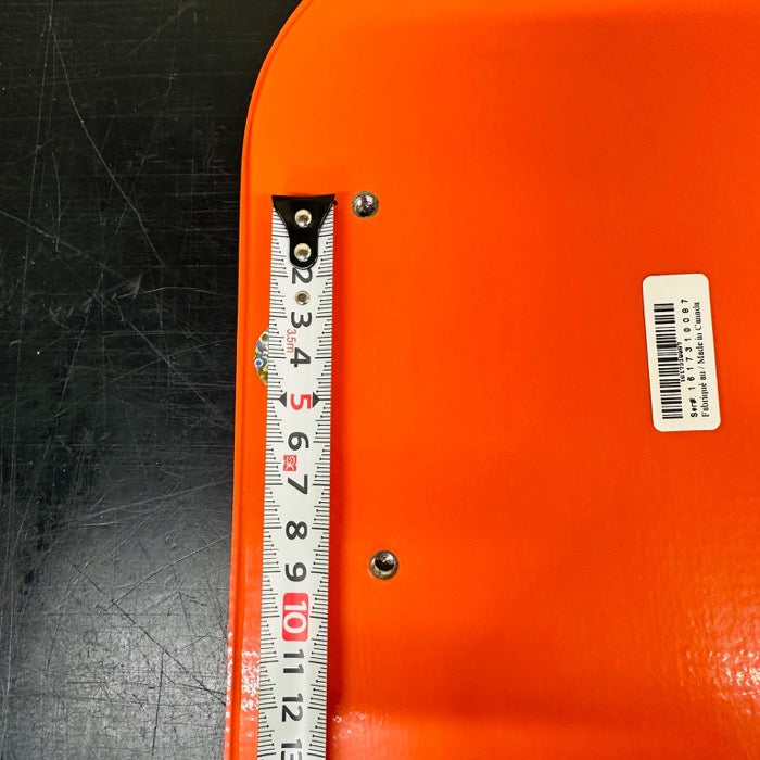 Front board mounting holes with measuring tape, length reference