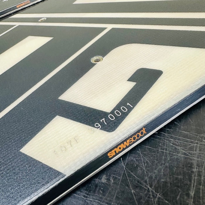GT1 Hard rear board graphic and insert detail