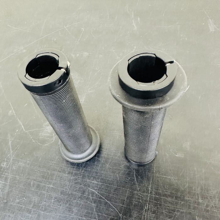 JYKK SS mushroom double-clamp lock-on grips 135mm