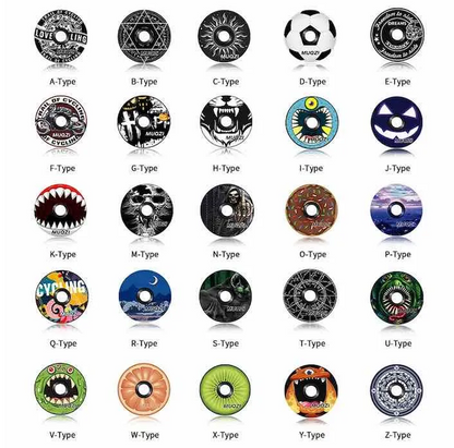 MUQZI top cap design chart: 25 designs