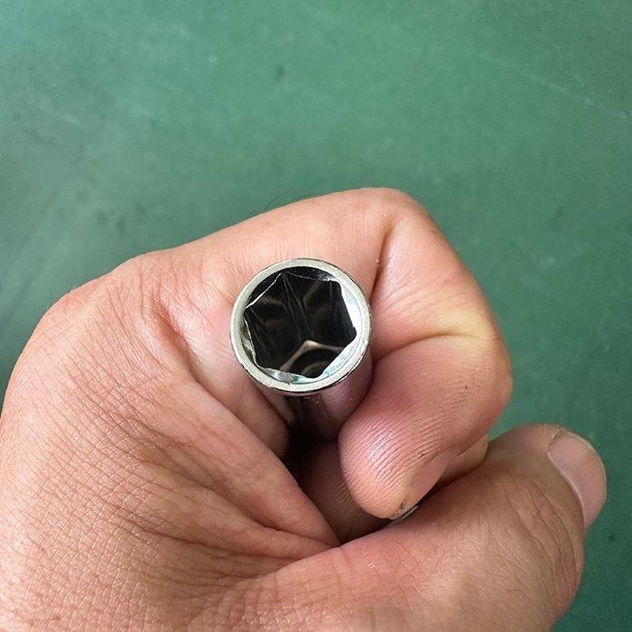 10 mm deep socket for snowscoot bushing nuts — socket only