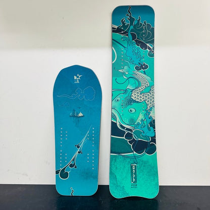 FUZE 2026 Medium teal koi Bruce Rulfo graphics detail